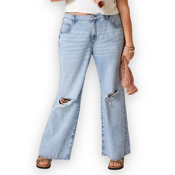 Anthropologie Pilcro The Joey High-Rise '90s Slouch Straight Jeans - Picture 7 of 13